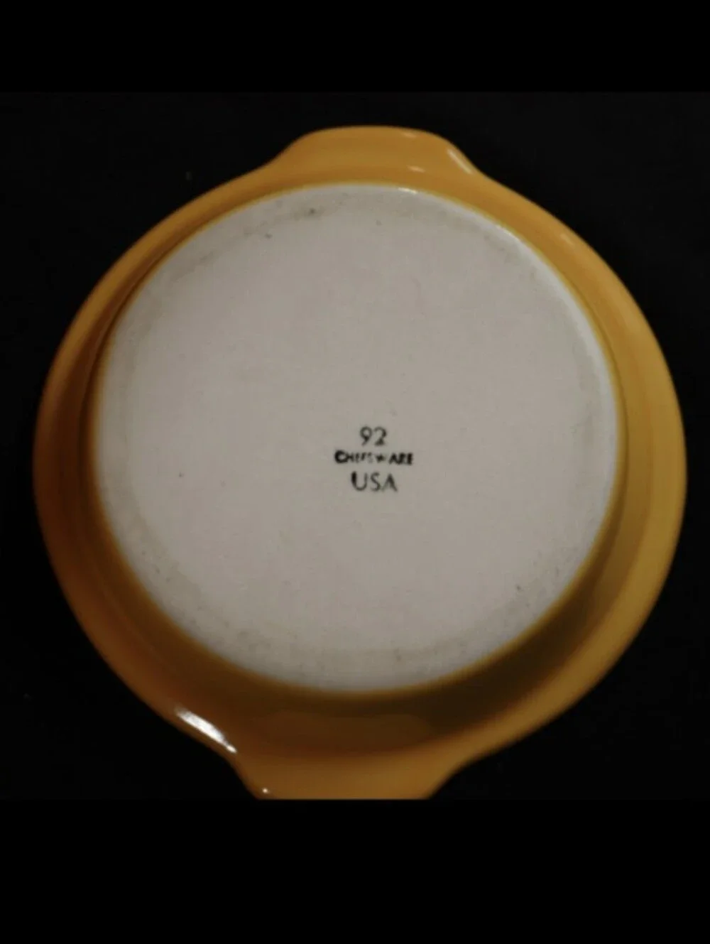 Vintage Cheesware Mini Round Yellow Baking Dish Yellow 5 ¾“ Wide